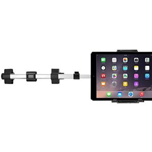 Macally HRMOUNTPRO verstelbare autohoofdsteunhouder voor iPad/tablet met een breedte tot 25,4 cm - ook compatibel met 12,9 inch iPad Pro - Aluminium - Twee standen