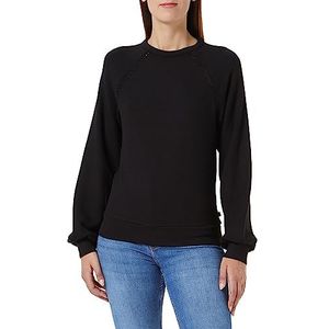 Q/S by s.Oliver Dames sweatshirt, lange mouwen, zwart, S, zwart, S