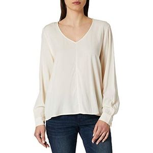 TOM TAILOR Denim Dames V-hals blouse 1024847, 22515 - Soft Creme Beige, M