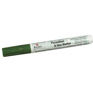 Rayher 38734426 Porselein & Glass Marker Effect, 1-2 mm, altijd groen