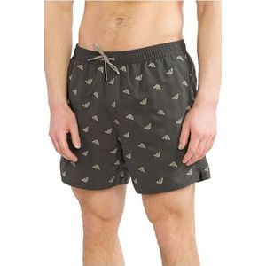 Emporio Armani - Bedrukte Zwemshort - Groen - Polyester