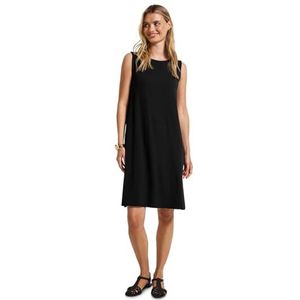 Street One - Dames Jurk - Zwart - Viscosemix met Stretch