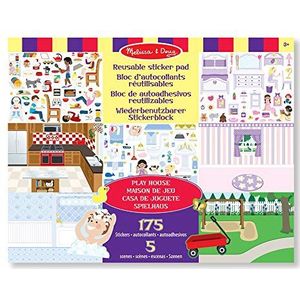 Melissa & Doug herbruikbaar stickerblok - speelhuis (175 sticker)