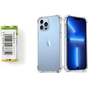 Battery Ministilo Alcaline Aaa 1.5 V (2 Pz) & Lugege Clear Case for iPhone 13 Pro Max Transparent Phone Case Shockproof Protective
