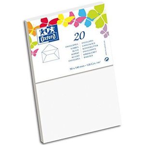 Oxford Correspdent Set 10 enveloppen formaat bezoek Envelop 9 x 14 cm wit