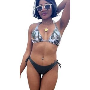 Haute pression Tweedelig badpak voor dames, Groen, 42-46