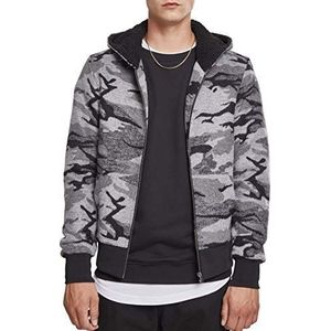 Urban Classics Camo Zip Jacket Herenjas, meerkleurig (Darkcamo 00707), XXL