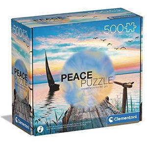 Clementoni Puzzels voor volwassenen - Peace Puzzle - Peaceful Wind, Legpuzzel 500 Stukjes, 14-99 jaar - 35121