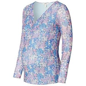 ESPRIT Maternity Gebloemde longsleeve, Lichtblauw - 443, S