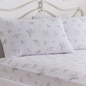 Dreams & Drapes Decoratief - Chloe - Easy Care 28cm Hoeslakenset - Tweepersoonsbed Maat in Lila