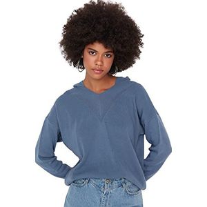 Trendyol Acryl Trui - Blauw - Regular S Blue, Indigo, S