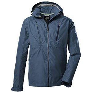 killtec Men's Functioneel jack/outdoorjack met afritsbare capuchon KOS 85 MN JCKT, steel-blue, 4XL, 39146-000