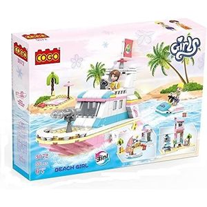 COGO COGO3072 Boot 351 stuks, educatief speelgoed, Friends meisjes speelgoed, cadeau voor kinderen, cruiseschip, bouwspeelgoed