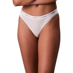 Calvin Klein Dames string LV00QD5357 Thong, wit (wit), XS, Wit (wit), XS