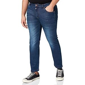 Timezone Heren Slim Scotttz Jeans, Eclipse Blue Wash (3466), 36W x 34L