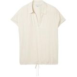 TOM TAILOR - Blouseshirt - Beige - Tunnelkoord in de Band