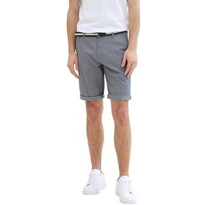TOM TAILOR Bermuda voor heren, 31077 - Navy White Bean Dobby, 33