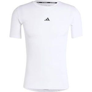 adidas Heren Techfit Training T-Shirt, S Short Wit