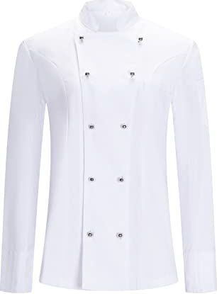 MISEMIYA - Keukenjas - Wit - Uniformen Chef Vrouwelijke Keukenjas - Ref.8441