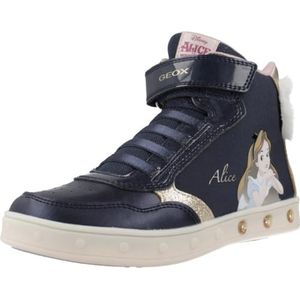 Geox j Skylin Girl Meisjes Sneakers Navy/Platinum