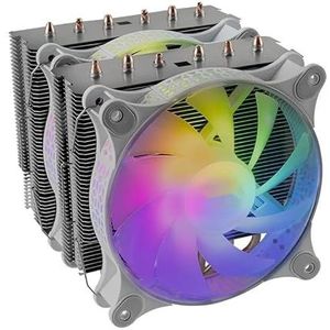 CPU-koeler 6 x HP 300 W wit - efficiënte koeling, aantrekkelijk design, ideaal voor het verbeteren van de prestaties en het verlengen van de levensduur van de processor.