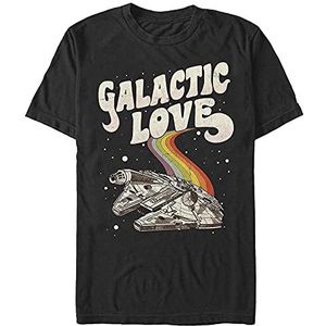 Star Wars: Classic - Galactic Love Falcon Unisex Crew neck T-Shirt Black XL