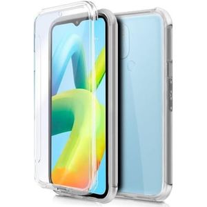 Cool 3D siliconen beschermhoes voor Xiaomi Redmi A1 (transparant voor + achter)