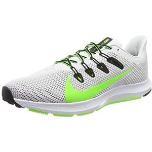 Nike Quest 2 atletiekschoen voor heren, Grijs Platinum Tint Electric Green Black White 005, 40 EU