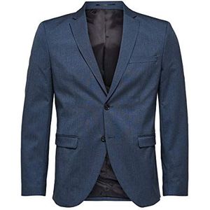 SELECTED HOMME Blazer voor heren, grijs (medium blue melange), 44/fabrikant maat: 94