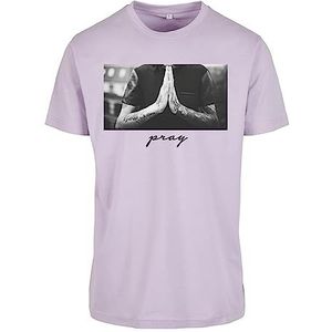 Mister Tee Heren T-Shirt Pray Tee Lilac XS, lila (lilac), XS