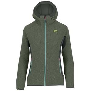 KARPOS 2501144-024 80'S Hoodie W Fleece Lange Mouwen Dames Zwart Zand/Tijm Maat S