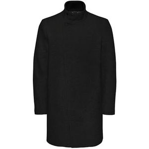 ONLY & SONS Heren Onsoscar King Coat Cs OTW Vd jas, zwart, L