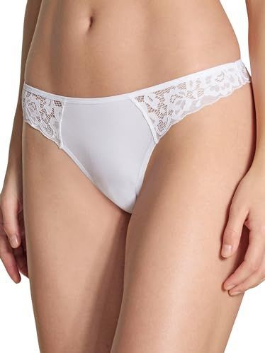 CALIDA Dames Natural Comfort Lace Slip, wit, normaal
