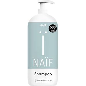 Naïf Verzorgende shampoo - 500ml - haarverzorging - natuurlijke Ingrediënten - zonder microplastic