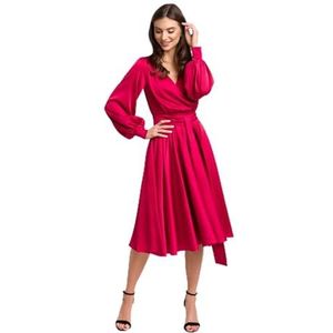 Swing Fashion Rode uitlopende midi-jurk Allison | maat 38, rood, 38