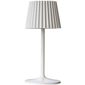 Tafellamp, draadloos, LED, warm wit, Abby White, hoogte 30 cm