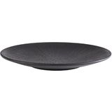 APS 85064 bord NERO, Ø 26 cm, hoogte 3 cm, melamine, zwart