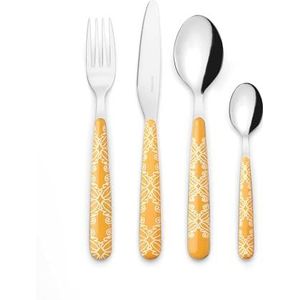 Guzzini - FUSION Set van 24 bestek - Ambergeel - 281950151