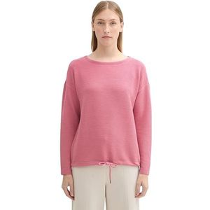 TOM TAILOR Sweatshirt voor dames, 16348, roze fluweel, XL