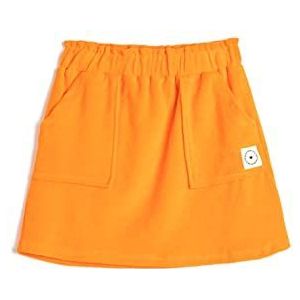 Koton Girls's Towel Stoffen Zakken Elastische Tailleband Katoen Rok, oranje (202), 5-6 Jaar