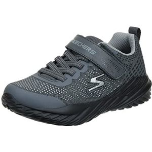 Skechers Nitro Sprint Karvo Sneakers voor jongens, Charcoal Textile Black Gray Trim, 36 EU