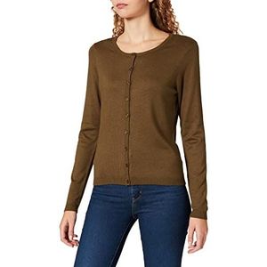 Minus Dames New Laura Cardigan Sweater, Dark Olive Melange, L