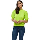 Minus Mika Crew Neck Puff Half Sleeve Zweet | Groene Sweatshirts Voor Vrouwen UK | Lente Trui Voor Vrouwen | Maat S