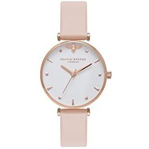 Olivia Burton Womens analoge quartz horloge met lederen band OB16AM95