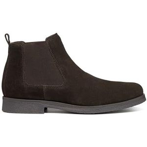 GEOX - Chelsea Boots - Donkerkastanje - Leer
