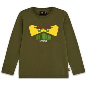 LEGO T-shirt voor jongens, Donkere Kaki, 116