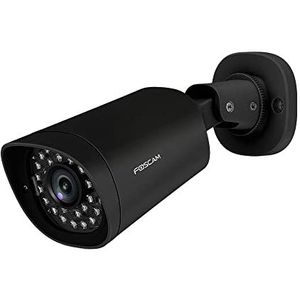 Foscam - G4EP-B IP-camera PoE-outdoor 4 MP zwart – bewakingscamera voor buiten 2 K – afstand 24/7 – bewegingsdetectie