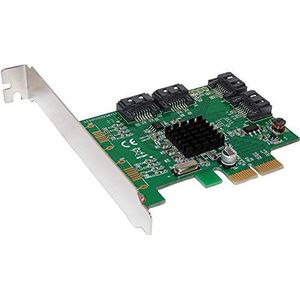 KALEA-INFORMATIQUE PCI Express PCIe naar 4-poorts SATA-controllerkaart met Marvell 88SE9230-chipset - Raid 0 1 10