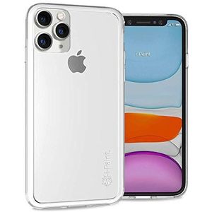 i-Paint Beschermhoes voor iPhone 11 Pro 5,8 inch met achterkant van hard polycarbonaat transparant en transparante randen van TPU schokbestendig - Clear Frame Case