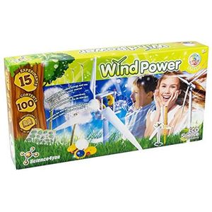Science4you - Gigantische windmolen 1 meter wind. Ecologisch en educatief speelgoed voor kinderen van 8 9 10 jaar. Gebruik hernieuwbare energie om batterijen op te laden